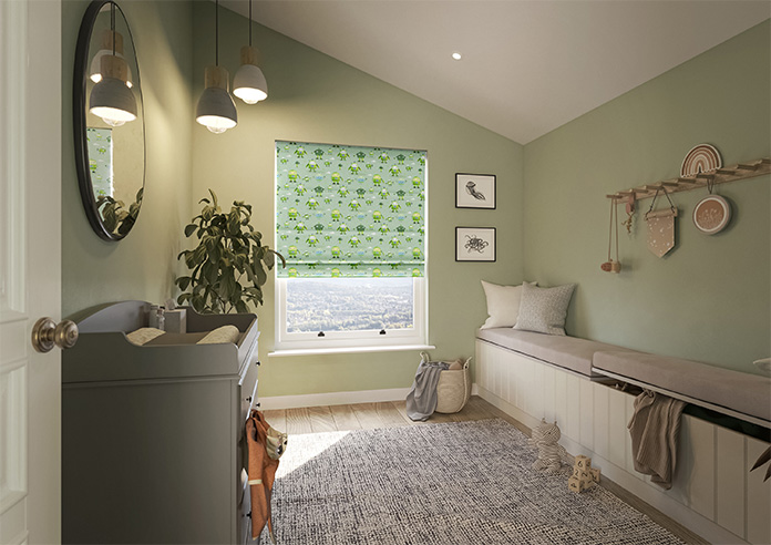 Sparky Squad, Lime Green - Roman Blind - Image 6